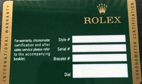 canyou get a replacement rolex warranty card|Rolex new style warranty card.